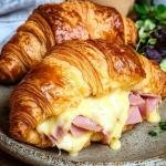 Croissant jambon fromage